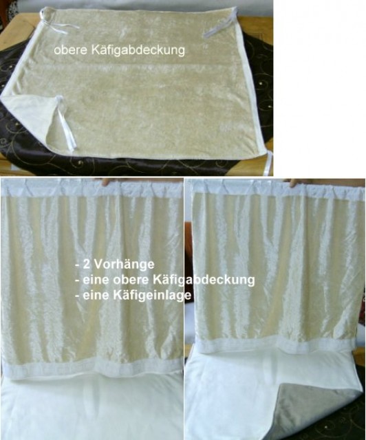 Käfigdeko für Katzenausstellung, beige/weiß - neu - Katzen Zubehoer - Berlin