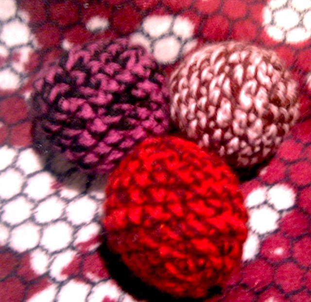 3 Rassel Bälle - Katzen Zubehoer - Kiel